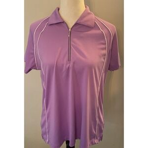 Page And Tuttle  Cool Swing Women's XL Golf Polo SS, purple, Active wear
